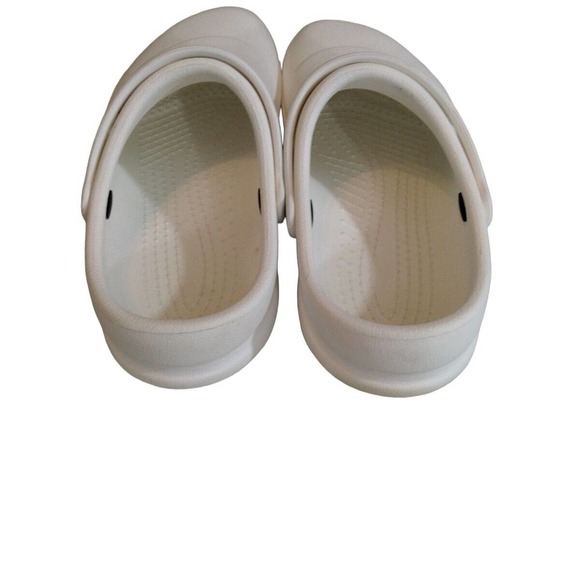 Crocs at Work Unisex Sz W 10 / M 8 Bistro Clog Slip Resistant White Work Comfort - Picture 3 of 8